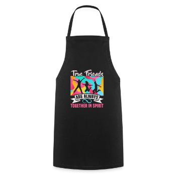 Friendship gift for good friend - Cooking Apron - black - Front - AI Model Male 185 dark (185cm)