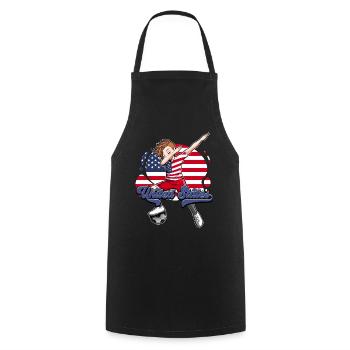 Usa Soccer - Tablier de cuisine - noir - Devant - AI Model Male 185 dark (185cm)