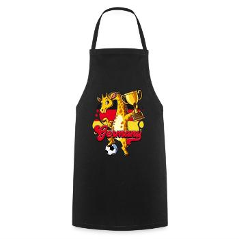 Germany Football - Cooking Apron - black - Front - AI Model Male 185 dark (185cm)