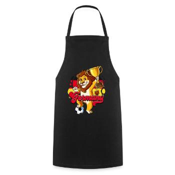 Germany Football - Cooking Apron - black - Front - AI Model Male 185 dark (185cm)