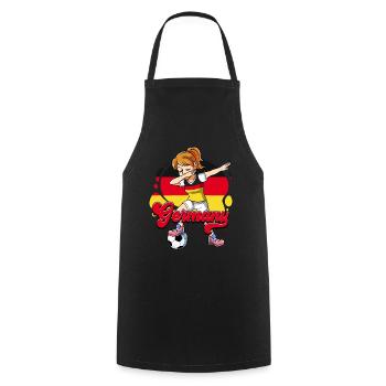 Allemagne Football - Tablier de cuisine - noir - Devant - AI Model Male 185 dark (185cm)