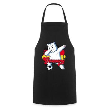 Deutschland Fußball - Kochschürze - Schwarz - Vorne - AI Model Male 185 dark (185cm)