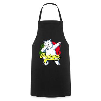 Portugal Football - Tablier de cuisine - noir - Devant - AI Model Male 185 dark (185cm)
