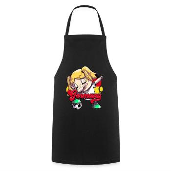 Allemagne Football - Tablier de cuisine - noir - Devant - AI Model Male 185 dark (185cm)