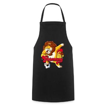 Germany Football - Cooking Apron - black - Front - AI Model Male 185 dark (185cm)