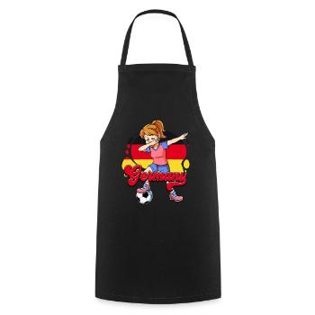 Allemagne Football - Tablier de cuisine - noir - Devant - AI Model Male 185 dark (185cm)