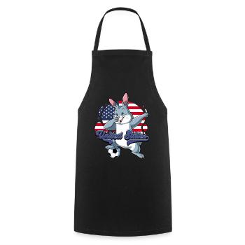 Usa Soccer - Tablier de cuisine - noir - Devant - AI Model Male 185 dark (185cm)