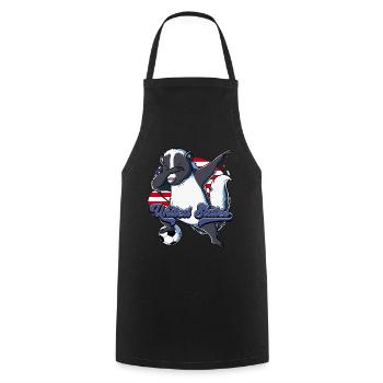 Usa Soccer - Tablier de cuisine - noir - Devant - AI Model Male 185 dark (185cm)
