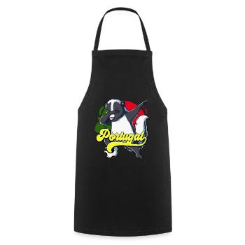 Portugal Football - Tablier de cuisine - noir - Devant - AI Model Male 185 dark (185cm)