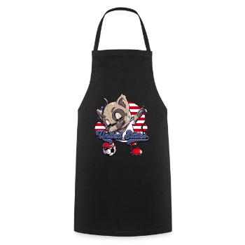 Usa Soccer - Tablier de cuisine - noir - Devant - AI Model Male 185 dark (185cm)