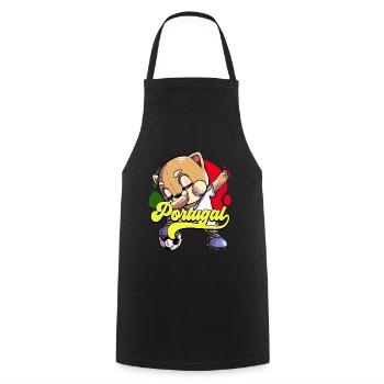 Portugal Football - Tablier de cuisine - noir - Devant - AI Model Male 185 dark (185cm)