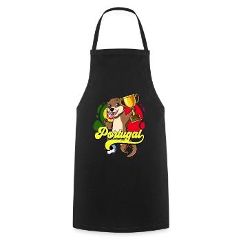 Portugal Football - Tablier de cuisine - noir - Devant - AI Model Male 185 dark (185cm)