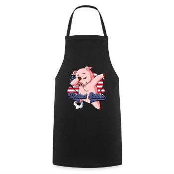 Usa Soccer - Tablier de cuisine - noir - Devant - AI Model Male 185 dark (185cm)