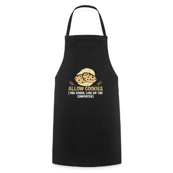 Baking cookies and cakes Baker or hobby baker - Cooking Apron - black - Front - AI Model Male 185 dark (185cm)