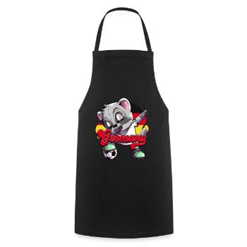 Allemagne Football - Tablier de cuisine - noir - Devant - AI Model Male 185 dark (185cm)