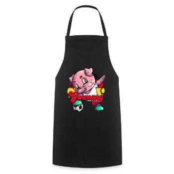 Germany Football - Cooking Apron - black - Front - AI Model Male 185 dark (185cm)