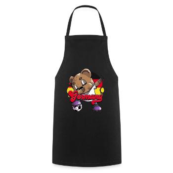 Allemagne Football - Tablier de cuisine - noir - Devant - AI Model Male 185 dark (185cm)
