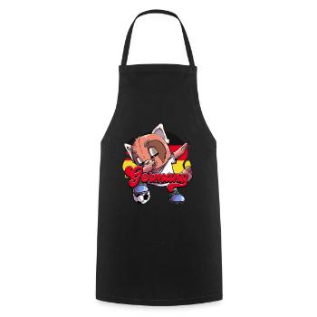 Allemagne Football - Tablier de cuisine - noir - Devant - AI Model Male 185 dark (185cm)