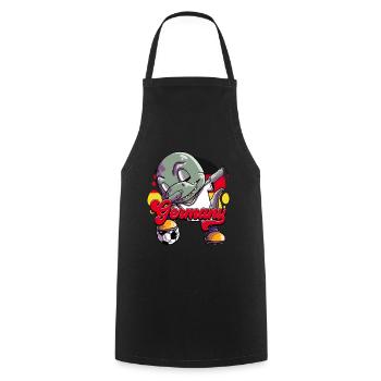 Allemagne Football - Tablier de cuisine - noir - Devant - AI Model Male 185 dark (185cm)