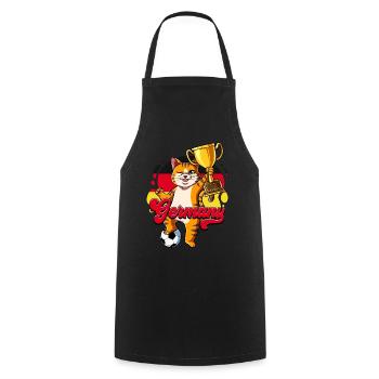 Germany Football - Cooking Apron - black - Front - AI Model Male 185 dark (185cm)