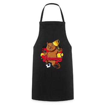 Allemagne Football - Tablier de cuisine - noir - Devant - AI Model Male 185 dark (185cm)