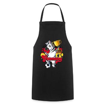 Germany Football - Cooking Apron - black - Front - AI Model Male 185 dark (185cm)