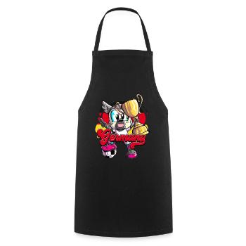 Germany Football - Cooking Apron - black - Front - AI Model Male 185 dark (185cm)