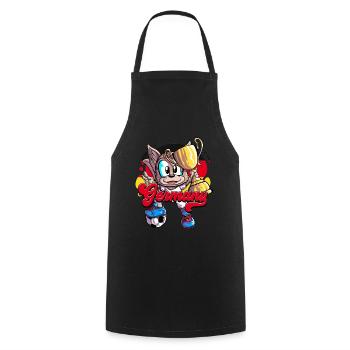 Germany Football - Cooking Apron - black - Front - AI Model Male 185 dark (185cm)