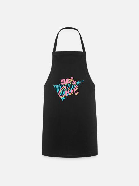 Anni '90 '90 Ragazza - Grembiule da cucina - nero