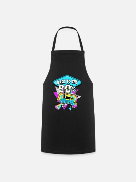 90s Back To The 90s - Cooking Apron - black