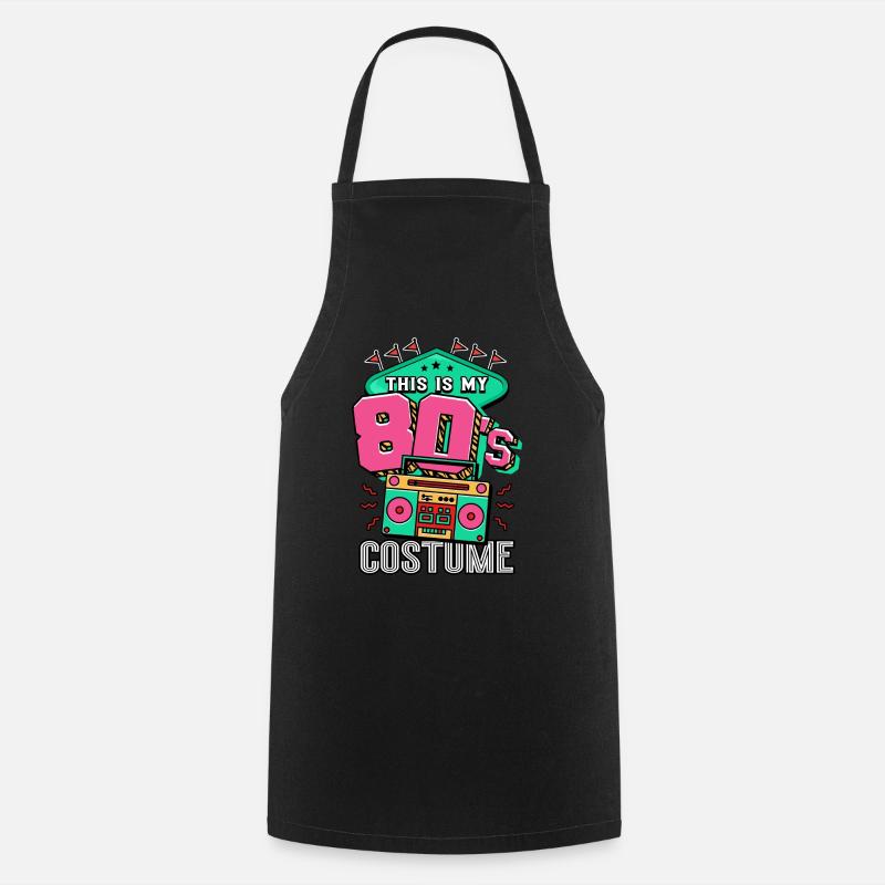 Années 80 C’est mon costume des années 80 - Tablier de cuisine - noir