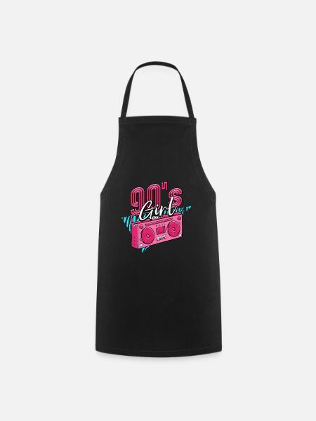 90s 90s Girl - Cooking Apron - black