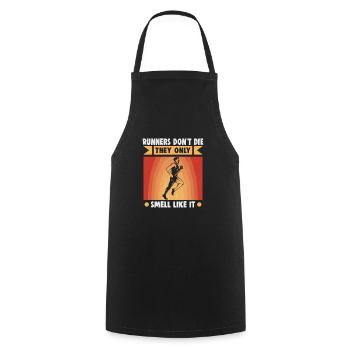 Running Marathon Runner Running - Tablier de cuisine - noir - Devant - AI Model Male 185 dark (185cm)