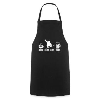 Snowboard - Cooking Apron - black - Front - AI Model Male 185 dark (185cm)