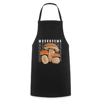 Cueilleur de champignons Recherche de champignons - Tablier de cuisine - noir - Devant - AI Model Male 185 dark (185cm)