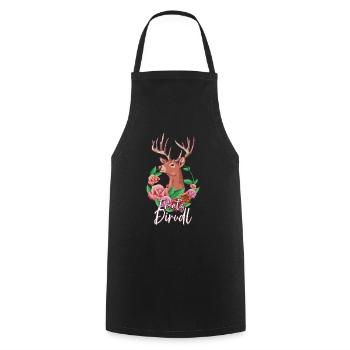 Remplacement Dirndl - Tablier de cuisine - noir - Devant - AI Model Male 185 dark (185cm)