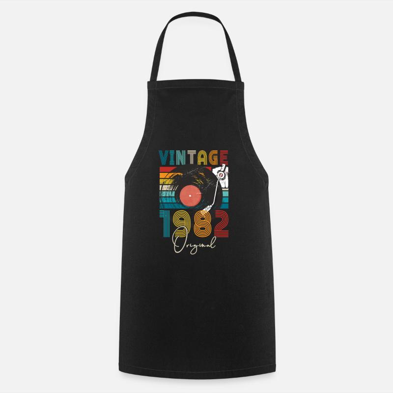 1982 Geburtstag - Kochschürze - Schwarz