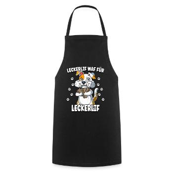 Hunde Spruch Lustig - Kochschürze - Schwarz - Vorne - AI Model Male 185 dark (185cm)