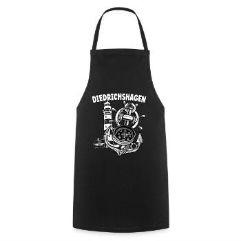 Diedrichshagen - Cooking Apron - black - Front - AI Model Male 185 dark (185cm)