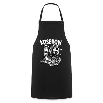 Koserov - Cooking Apron - black - Front - AI Model Male 185 dark (185cm)