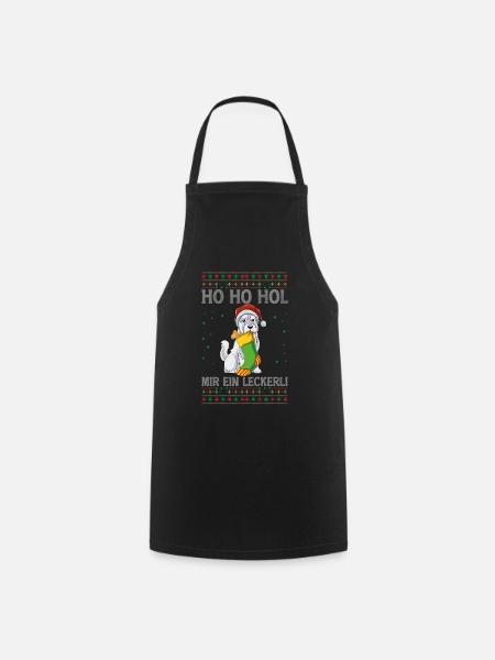 Yorkshire Terrier Weihnachten - Kochschürze - Schwarz