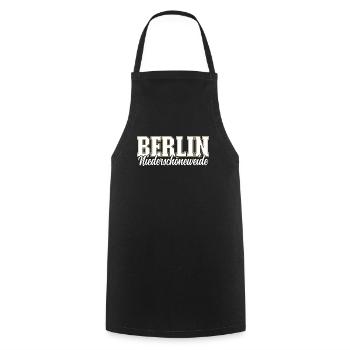 Berlin Niederschöneweide - Kochschürze - Schwarz - Vorne - AI Model Male 185 dark (185cm)