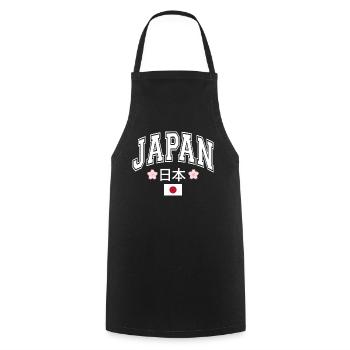 Japon - Tablier de cuisine - noir - Devant - AI Model Male 185 dark (185cm)