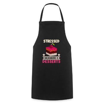 Baking cookies and cakes Baker or hobby baker - Cooking Apron - black - Front - AI Model Male 185 dark (185cm)