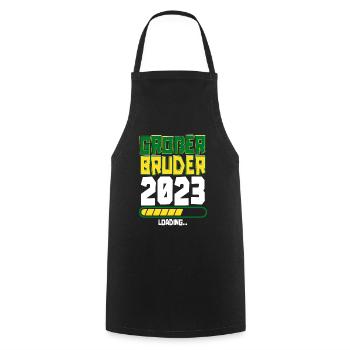 Großer Bruder Loading 2023 - Kochschürze - Schwarz - Vorne - AI Model Male 185 dark (185cm)