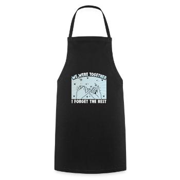 Cadeau d’amitié pour bon ami - Tablier de cuisine - noir - Devant - AI Model Male 185 dark (185cm)