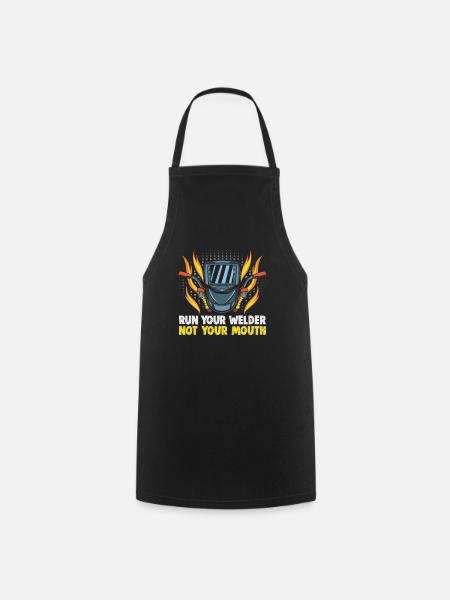 Conception de slogan de soudeur pour les métallurgistes - Tablier de cuisine - noir