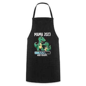 Werdende Mama 2023 - Kochschürze - Schwarz - Vorne - AI Model Male 185 dark (185cm)