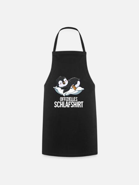 Offizielles Schlafshirt Pinguin - Kochschürze - Schwarz