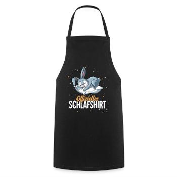 Offizielles Schlafshirt Hase - Kochschürze - Schwarz - Vorne - AI Model Male 185 dark (185cm)